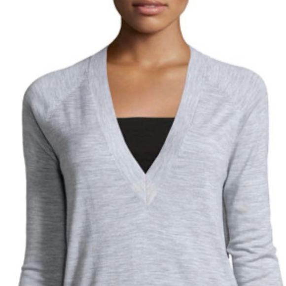 Theory Delrina Preen *Cream Wool Blend Tunic Sweater Medium - Picture 13 of 13